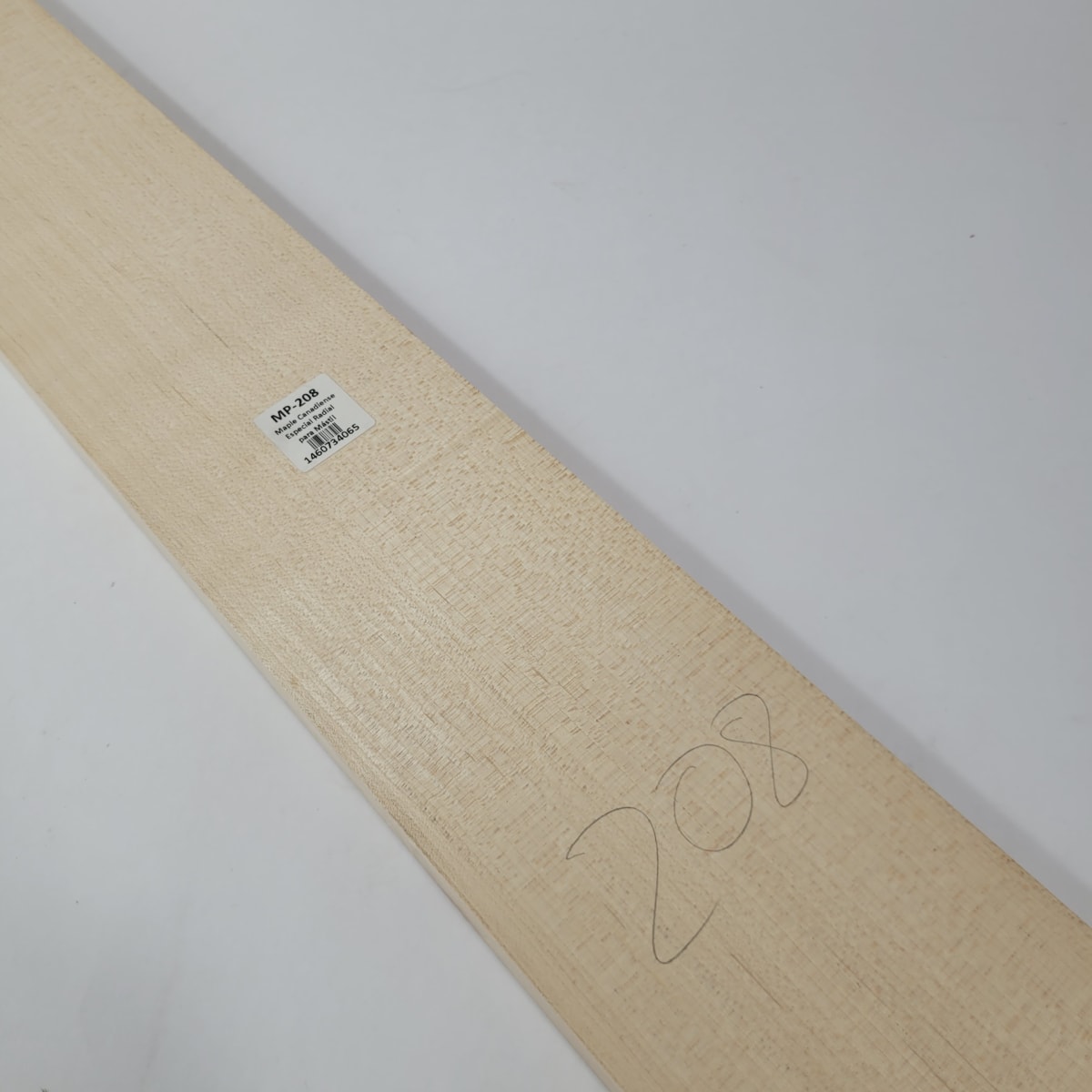 Pieza Unica MP-208 de Maple Arce Canadiense Especial Radial para Mastil de Guitarra 22 Trastes7