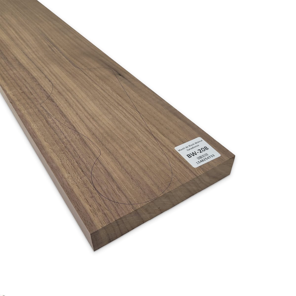 Mastil BW-208 de Black Walnut Especial Radial para Bajo12