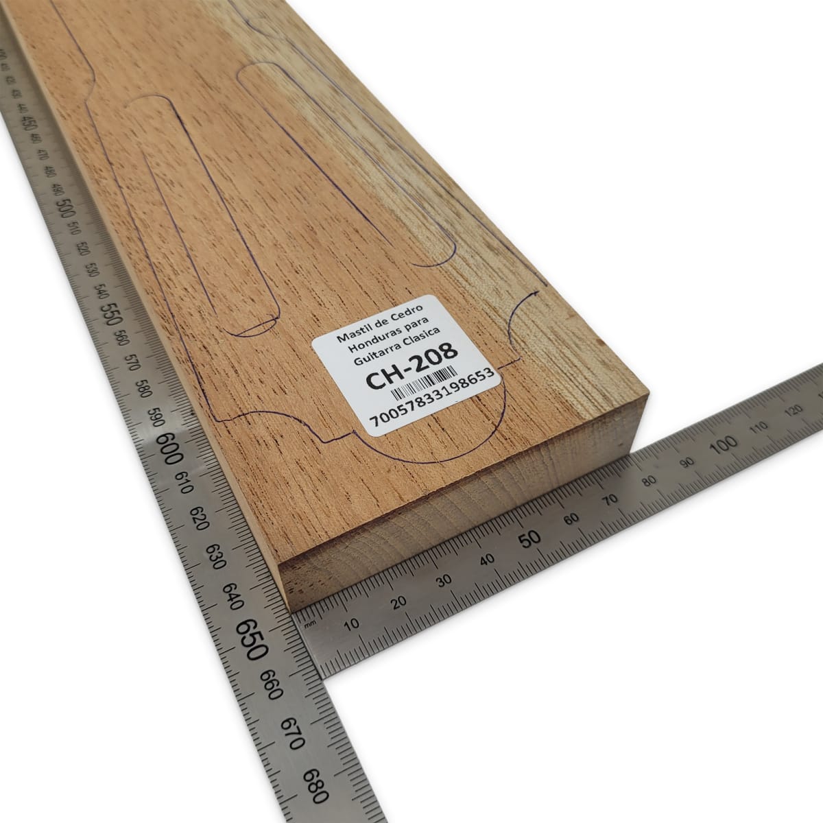 Mastil para Guitarra CH-208 de Cedro Honduras Especia;3