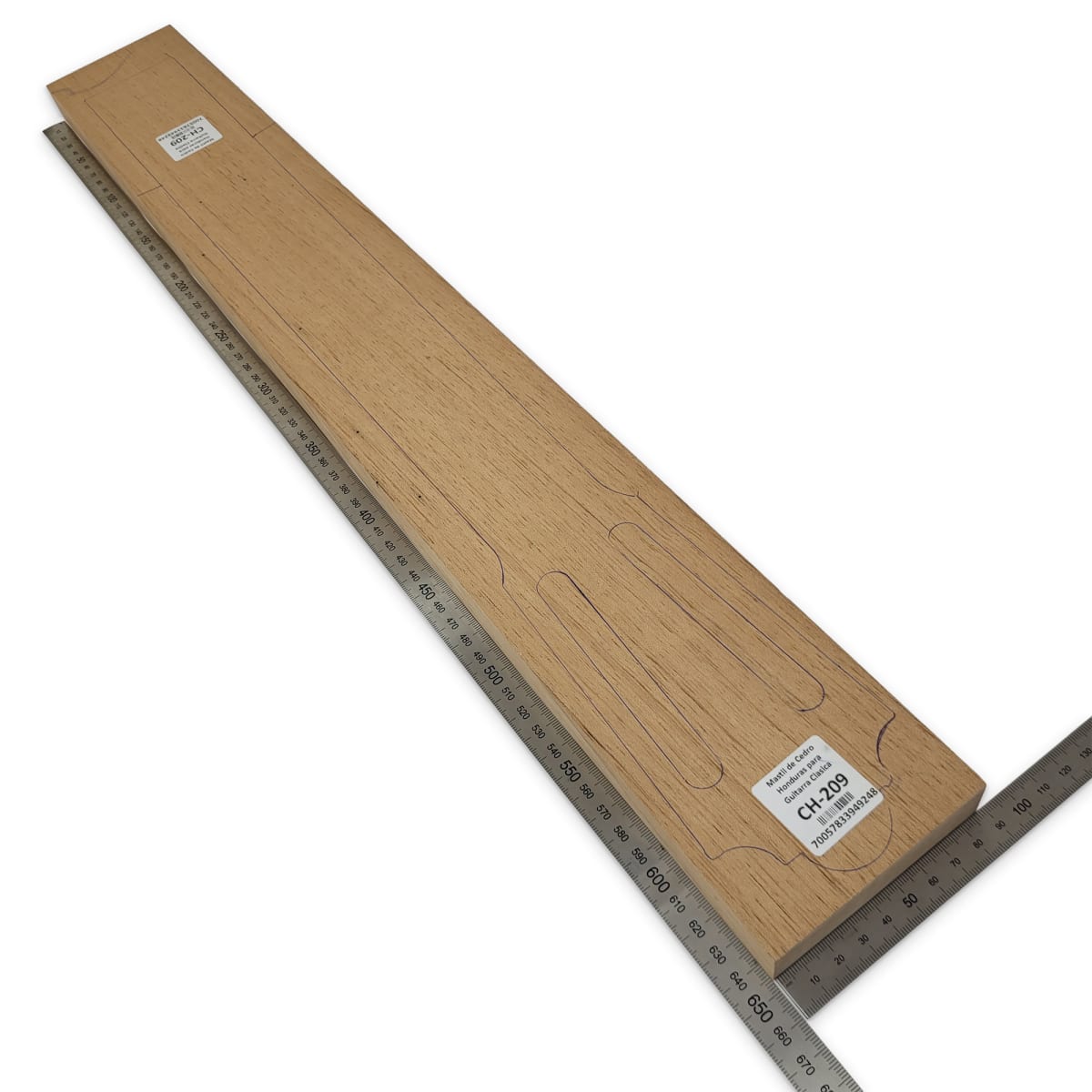 Mastil para Guitarra CH-209 de Cedro Honduras Economico con detalles2