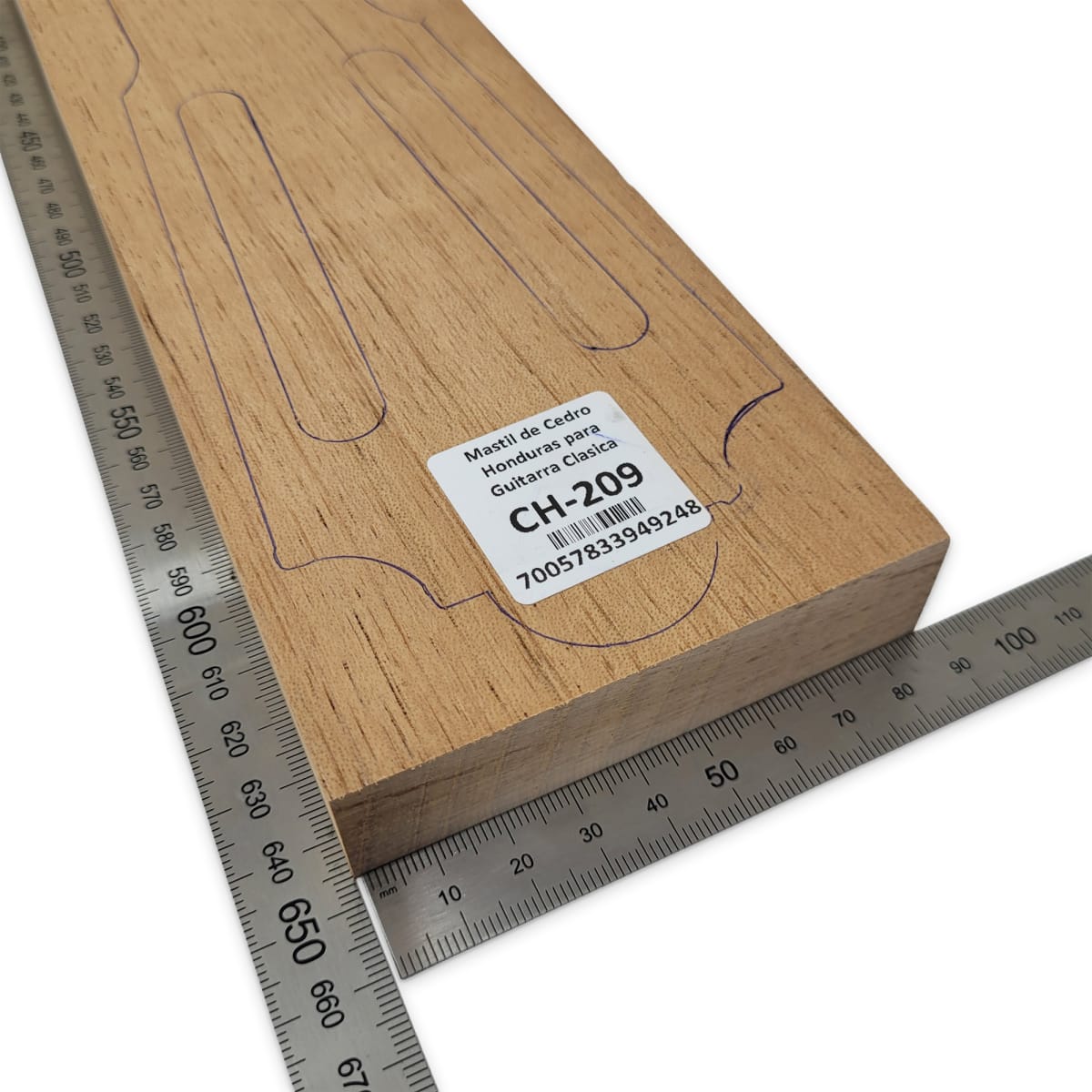 Mastil para Guitarra CH-209 de Cedro Honduras Economico con detalles3