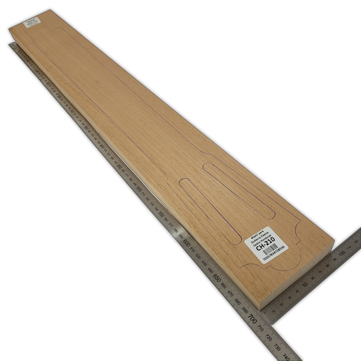 Mastil para Guitarra CH-210 de Cedro Honduras Especial corte Radial3