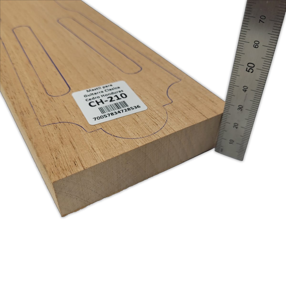 Mastil para Guitarra CH-210 de Cedro Honduras Especial corte Radial4