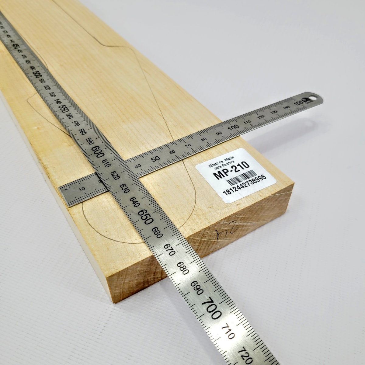 Pieza Unica MP-210 de Maple Canadiense Especial para Mastil de Guitarra3