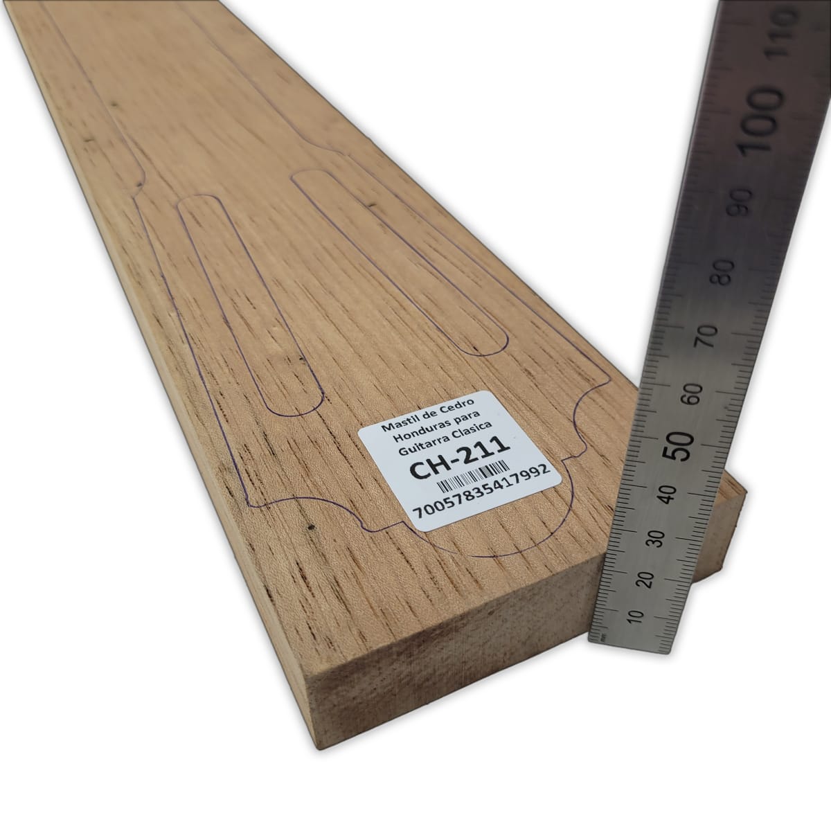 Mastil para Guitarra CH-211 de Cedro Honduras Economico con Detalles4