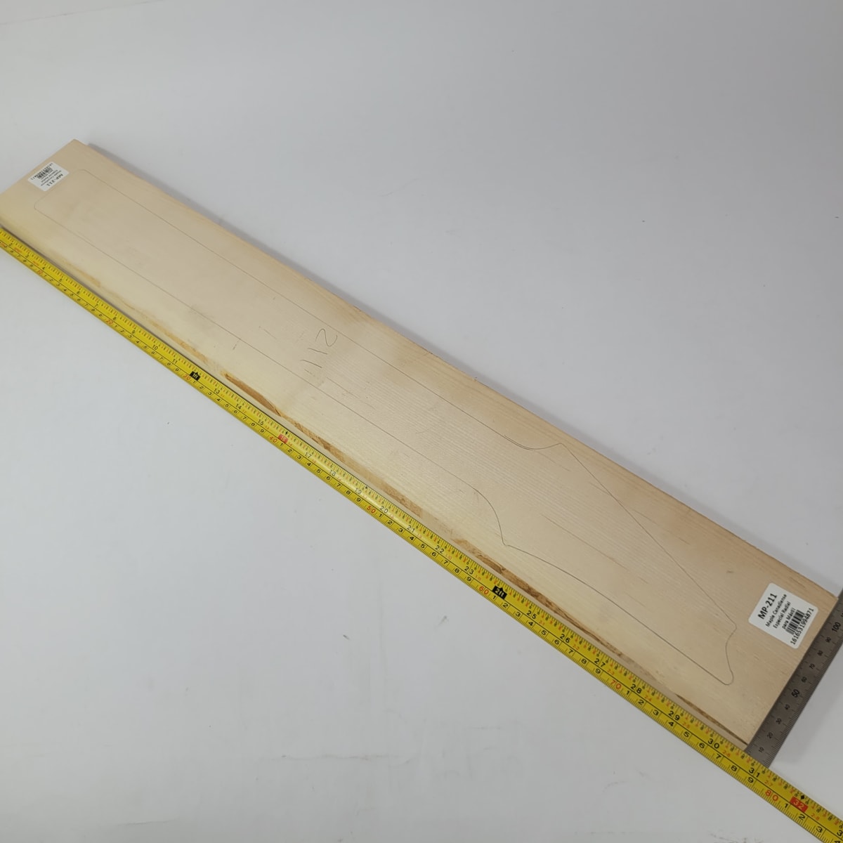 Pieza Unica MP-211 de Maple Arce Canadiense Especial Radial para Mastil de Guitarra 24 Trastes2