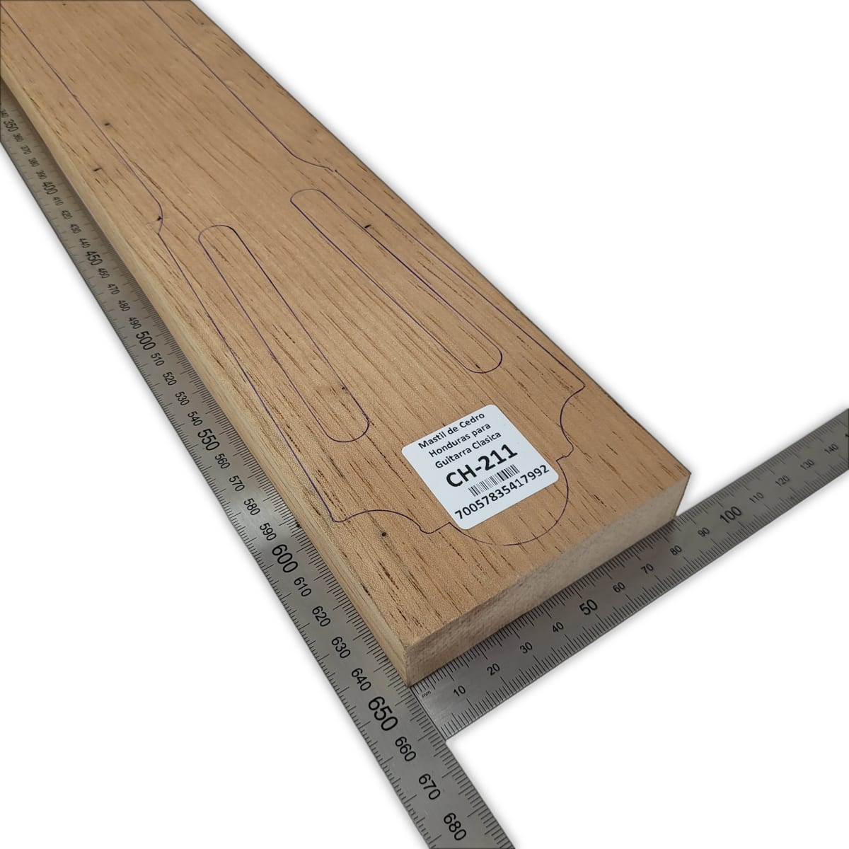Mastil para Guitarra CH-211 de Cedro Honduras Economico con Detalles3