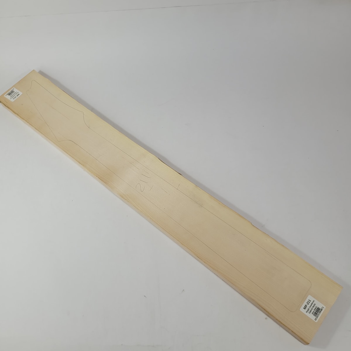 Pieza Unica MP-211 de Maple Arce Canadiense Especial Radial para Mastil de Guitarra 24 Trastes 0