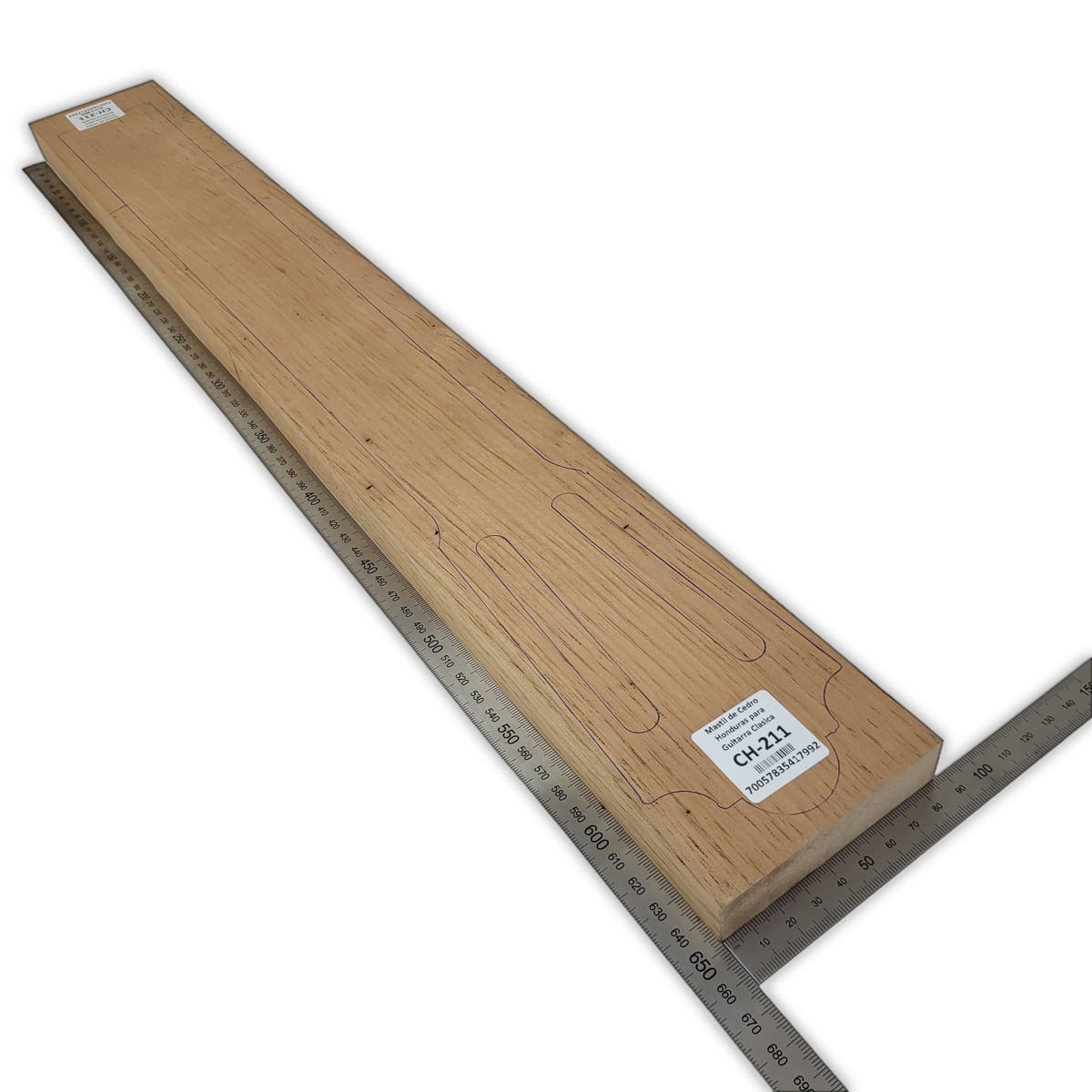 Mastil para Guitarra CH-211 de Cedro Honduras Economico con Detalles2