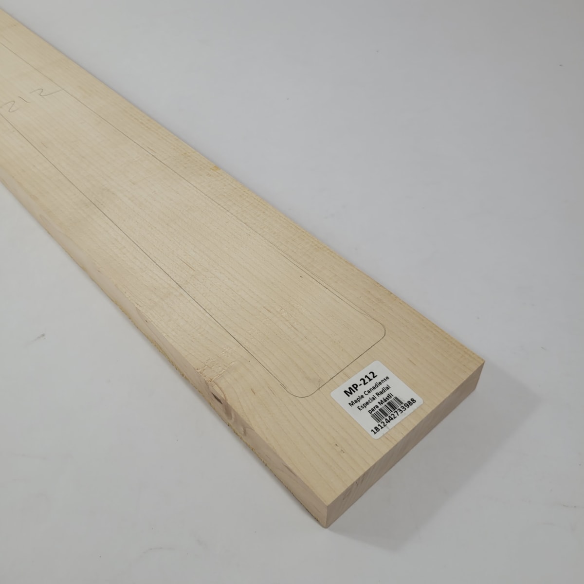 Pieza Unica MP-212 de Maple Arce Canadiense Especial Radial para Mastil de Guitarra 24 Trastes6