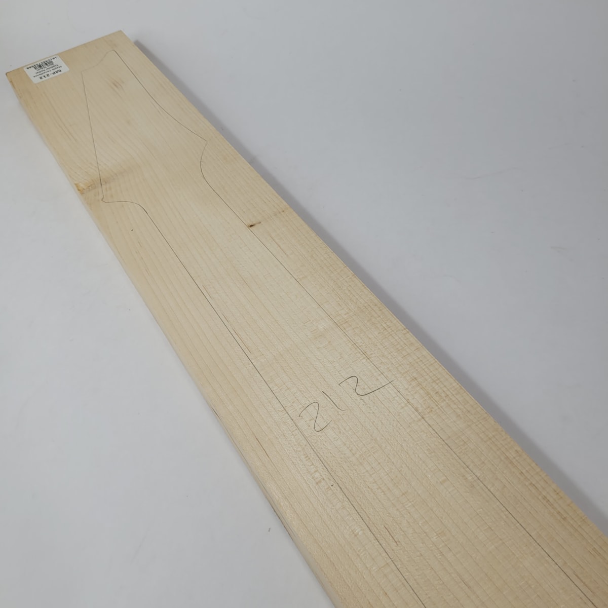 Pieza Unica MP-212 de Maple Arce Canadiense Especial Radial para Mastil de Guitarra 24 Trastes8