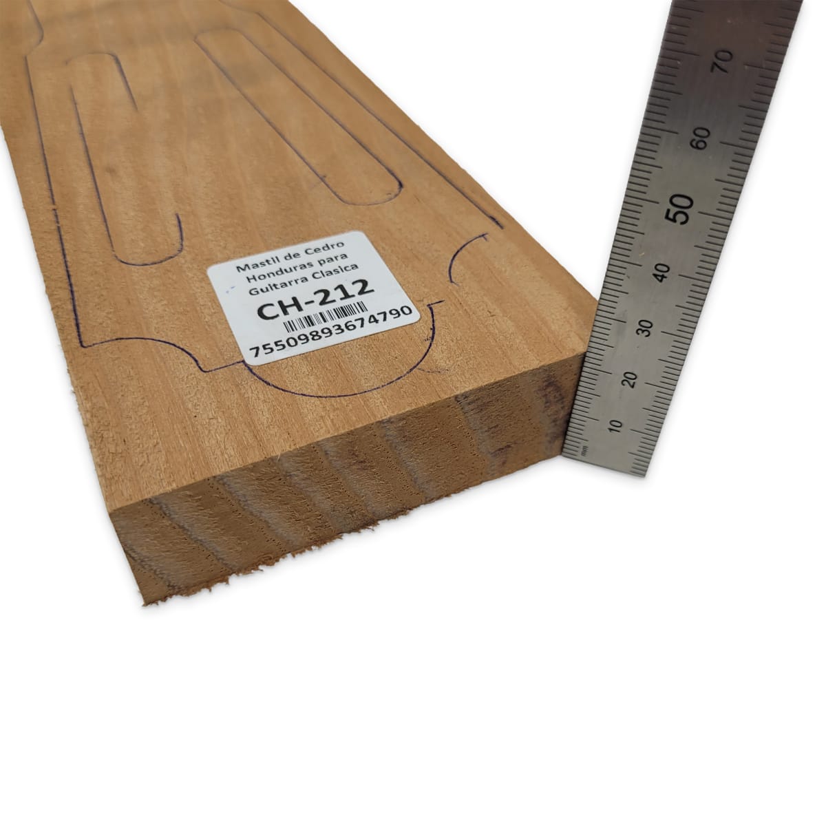 Mastil para Guitarra CH-212 de Cedro Honduras Economico con detalles4