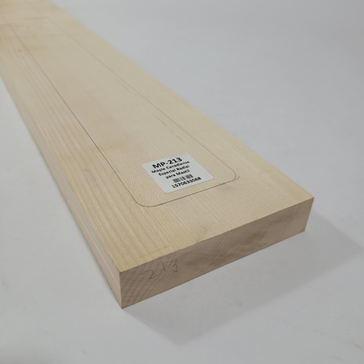 Pieza Unica MP-213 de Maple Arce Canadiense Especial Radial para Mastil de Guitarra 24 Trastes4