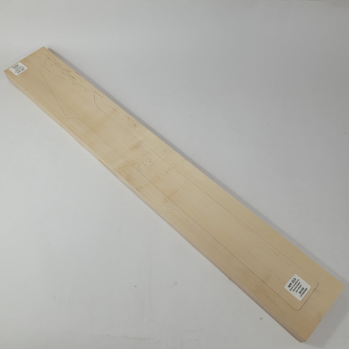 Pieza Unica MP-213 de Maple Arce Canadiense Especial Radial para Mastil de Guitarra 24 Trastes7