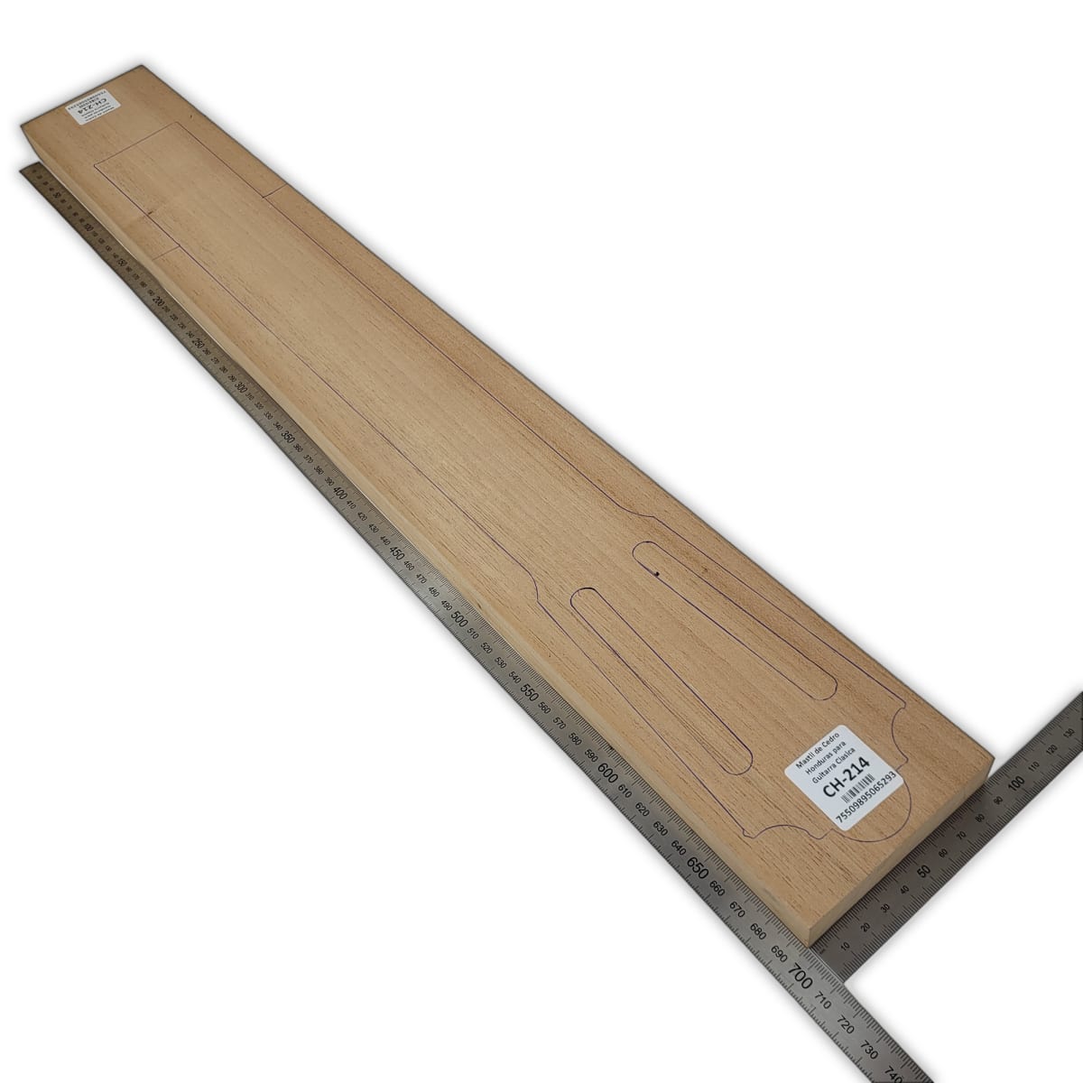 Mastil para Guitarra CH-214 de Cedro Honduras Economico con Detalles2