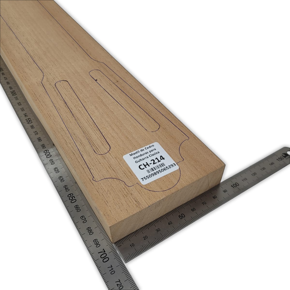 Mastil para Guitarra CH-214 de Cedro Honduras Economico con Detalles3