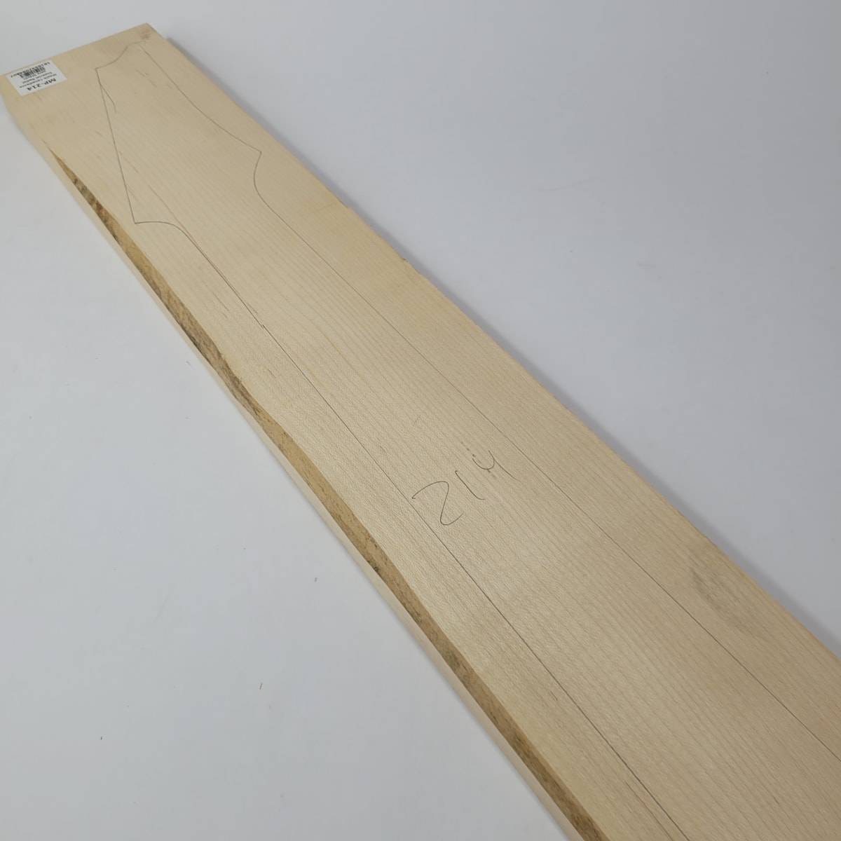 Pieza Unica MP-214 de Maple Arce Canadiense Especial Radial para Mastil de Guitarra 24 Trastes9