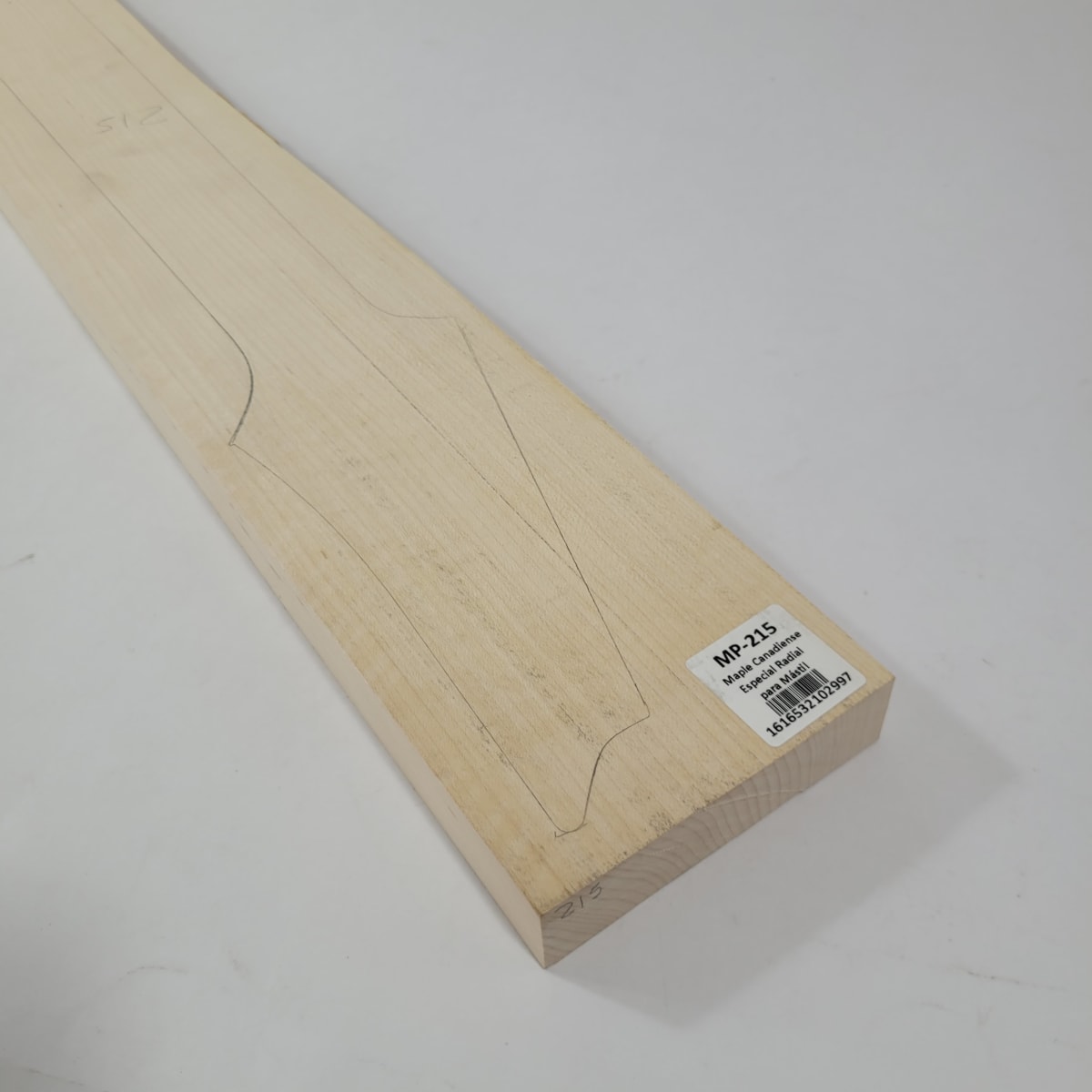 Pieza Unica MP-215 de Maple Arce Canadiense Especial Radial para Mastil de Guitarra 24 Trastes5