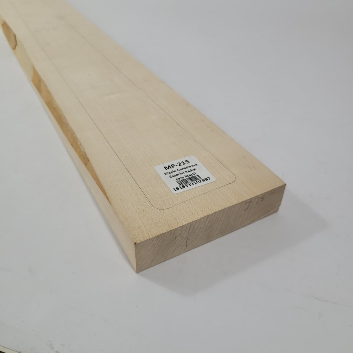 Pieza Unica MP-215 de Maple Arce Canadiense Especial Radial para Mastil de Guitarra 24 Trastes7