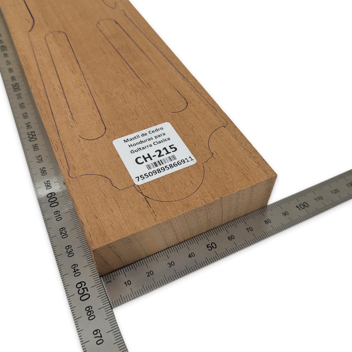 Mastil para Guitarra CH-215 de Cedro Honduras Economico con detalles3