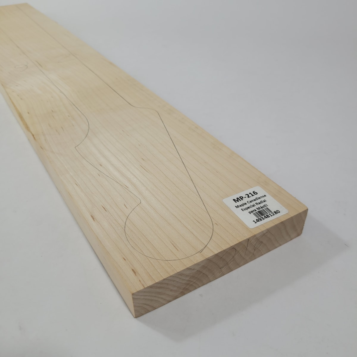 Pieza Unica MP-216 de Maple Arce Canadiense Especial Radial para Mastil de Guitarra 22 Trastes5