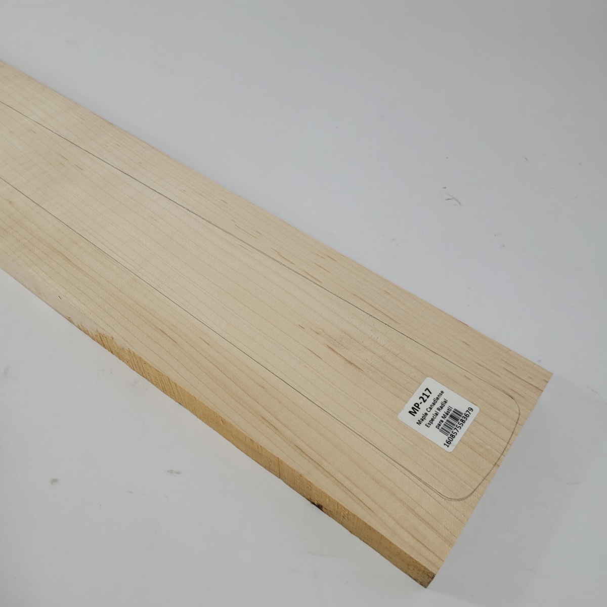 Pieza Unica MP-217 de Maple Arce Canadiense Especial Radial para Mastil de Bajo5