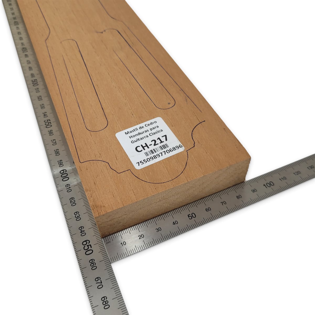Mastil para Guitarra CH-217 de Cedro Honduras Economico con detalles3