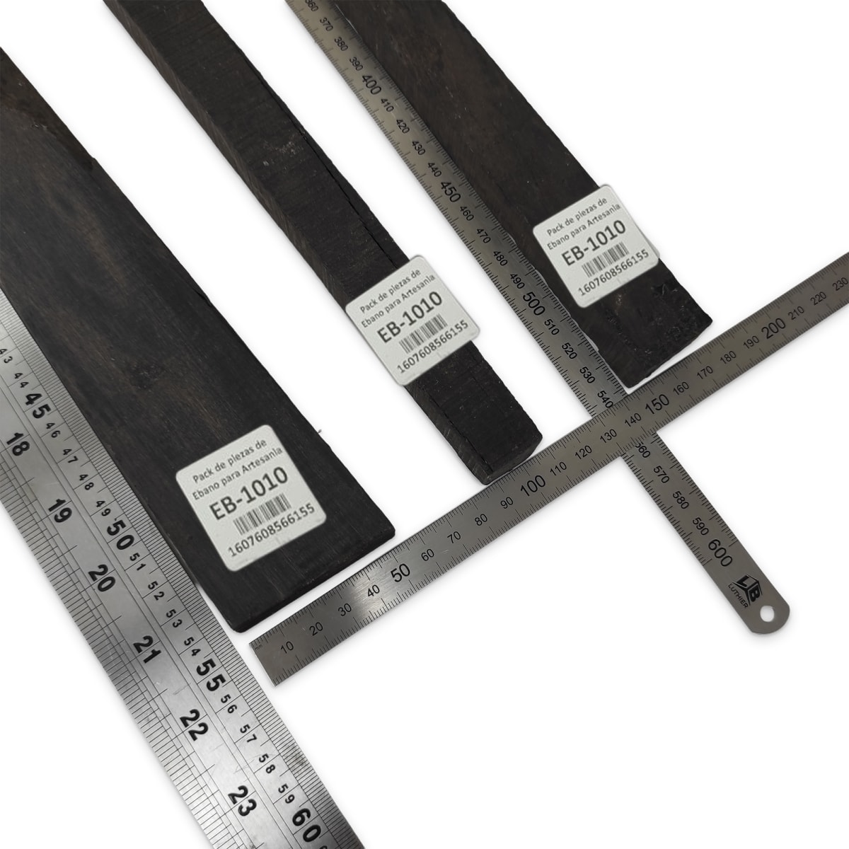 Set de 3 Piezas EB-1010 de Ebano Negro para Artesania2