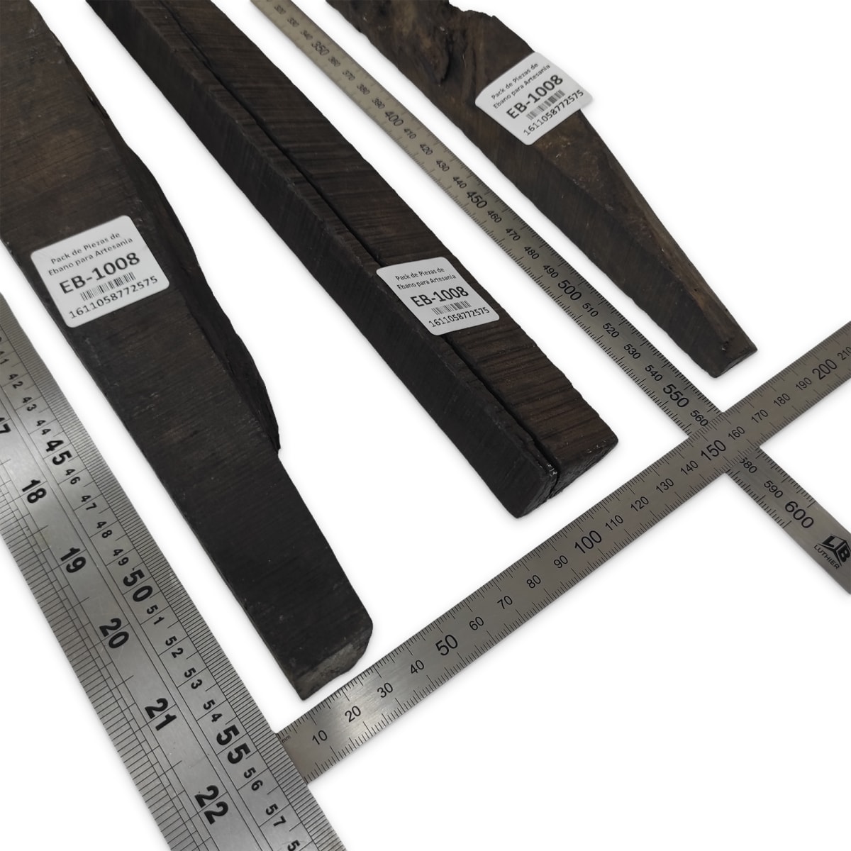 Set de 3 Piezas EB-1008 de Ebano Negro para Artesania2