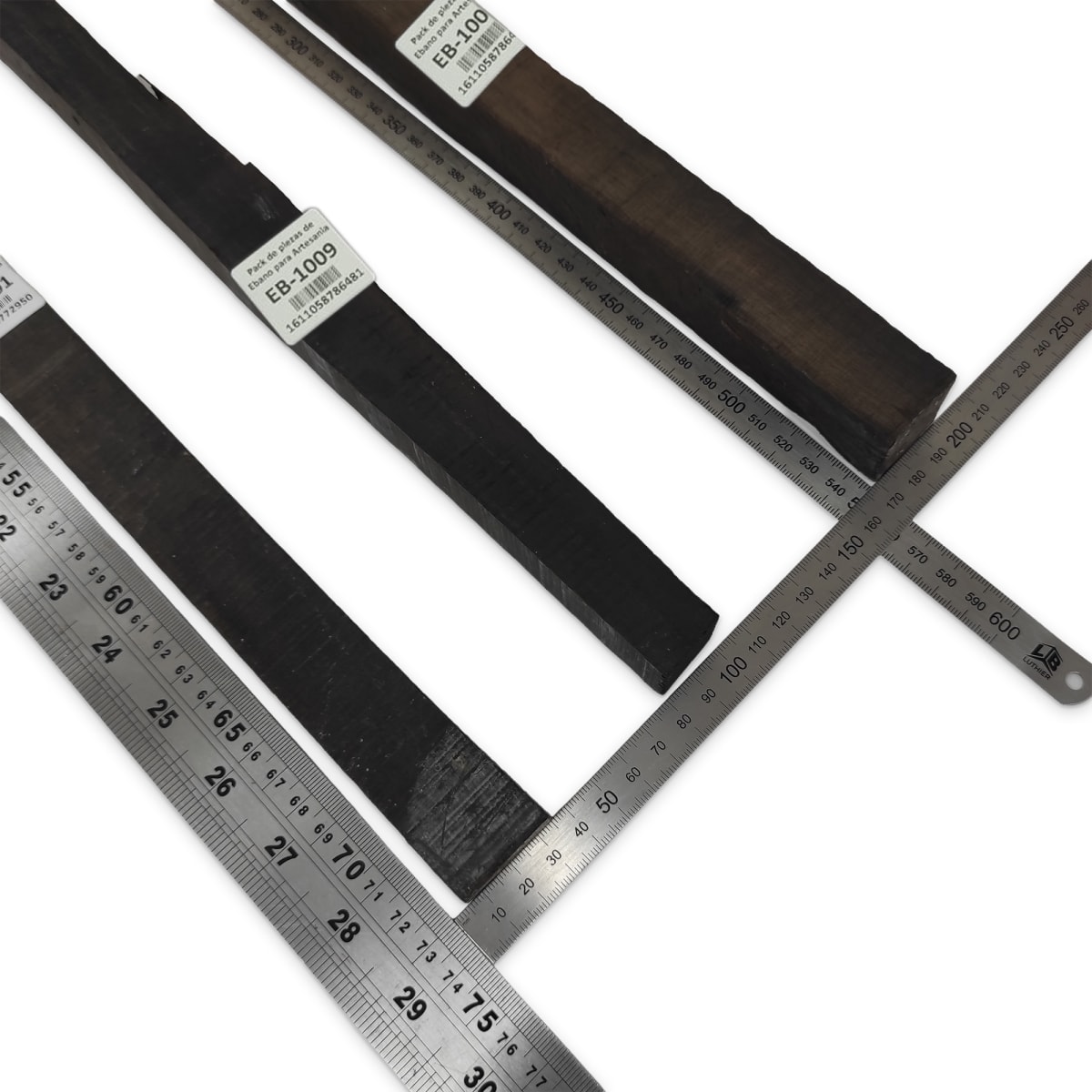 Set de 3 Piezas EB-1009 de Ebano Negro para Artesania2