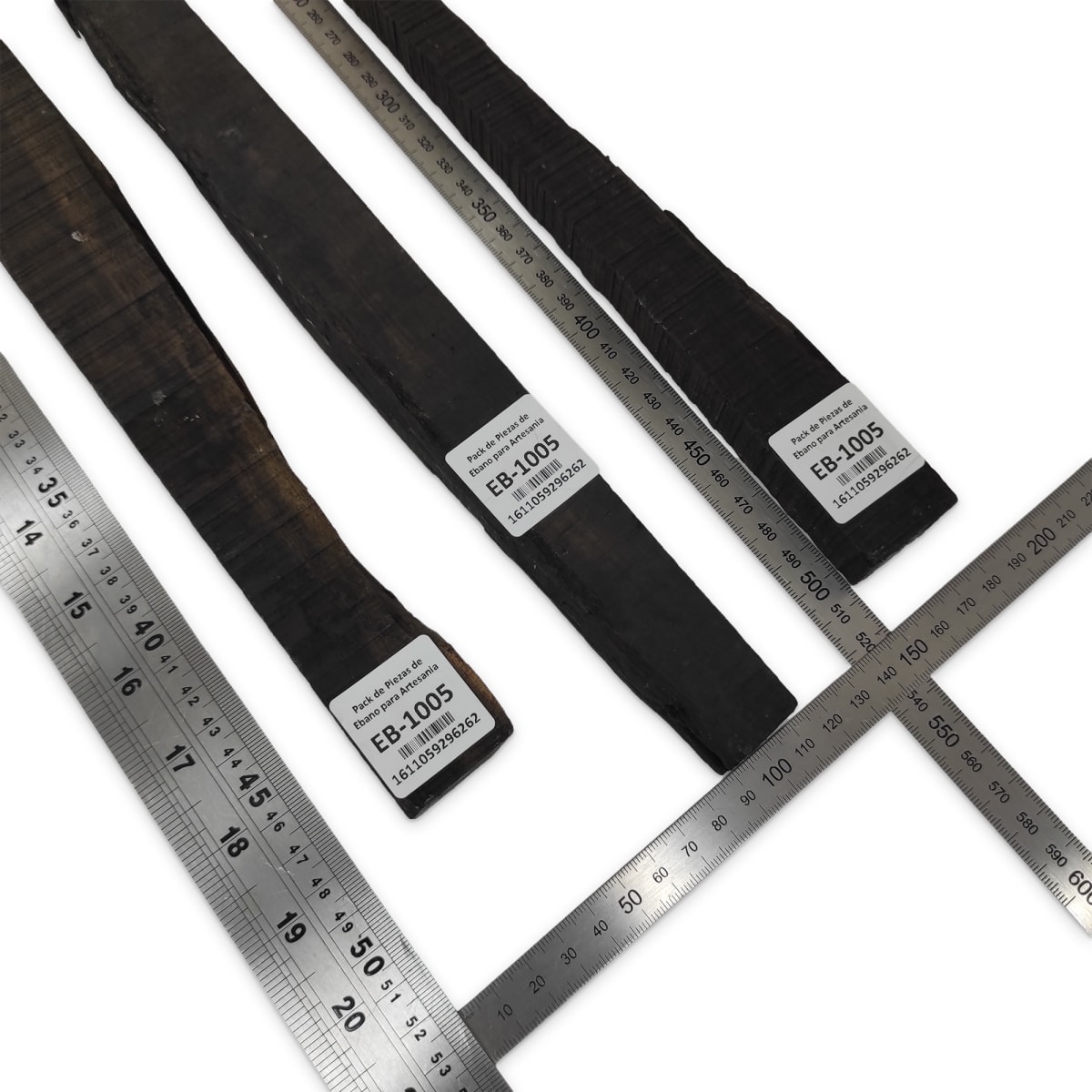 Set de 3 Piezas EB-1005 de Ebano Negro para Artesania2