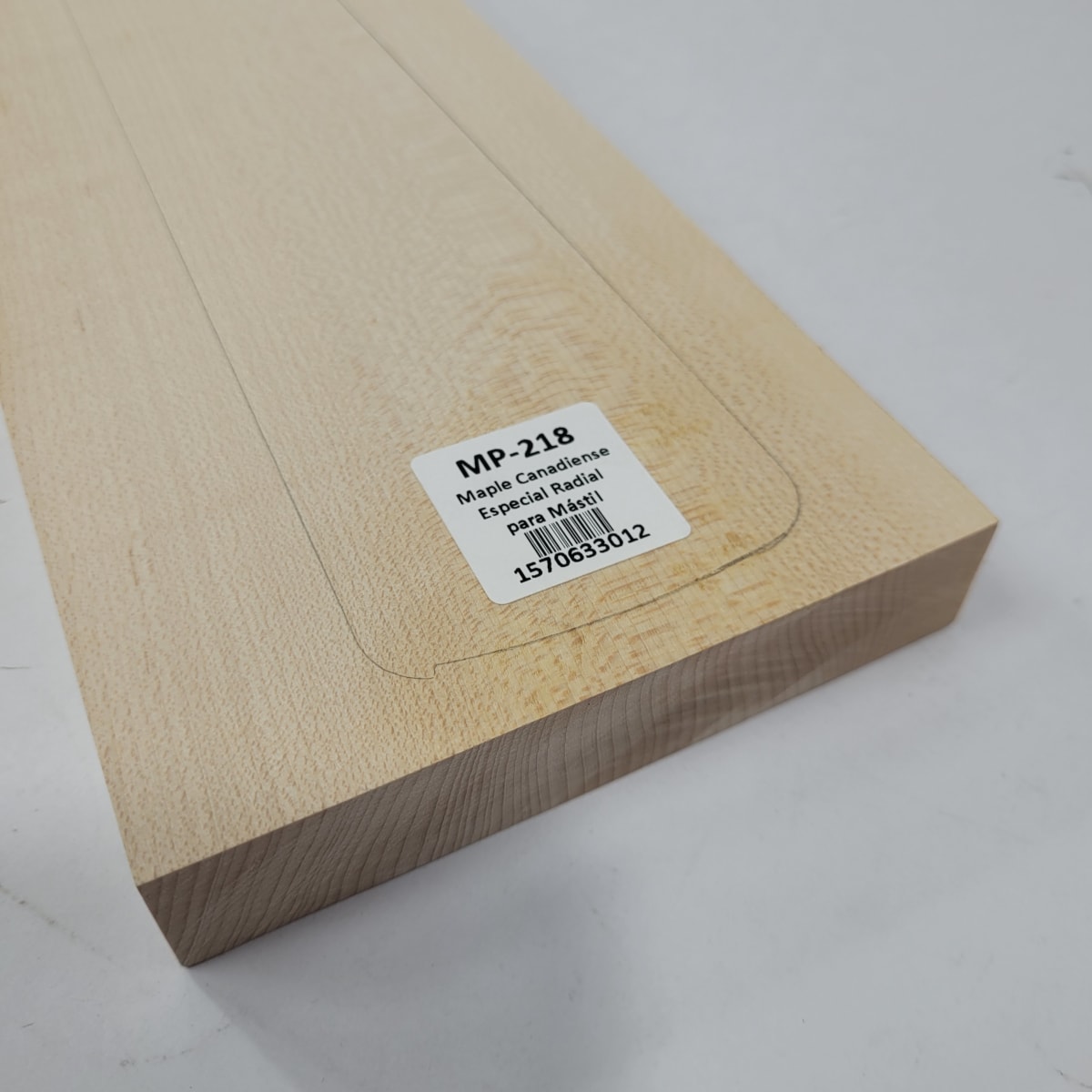 Pieza Unica MP-218 de Maple Arce Canadiense Especial Radial para Mastil de Bajo5