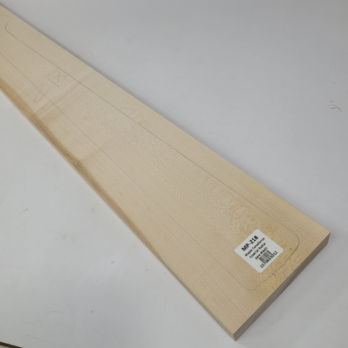 Pieza Unica MP-218 de Maple Arce Canadiense Especial Radial para Mastil de Bajo8