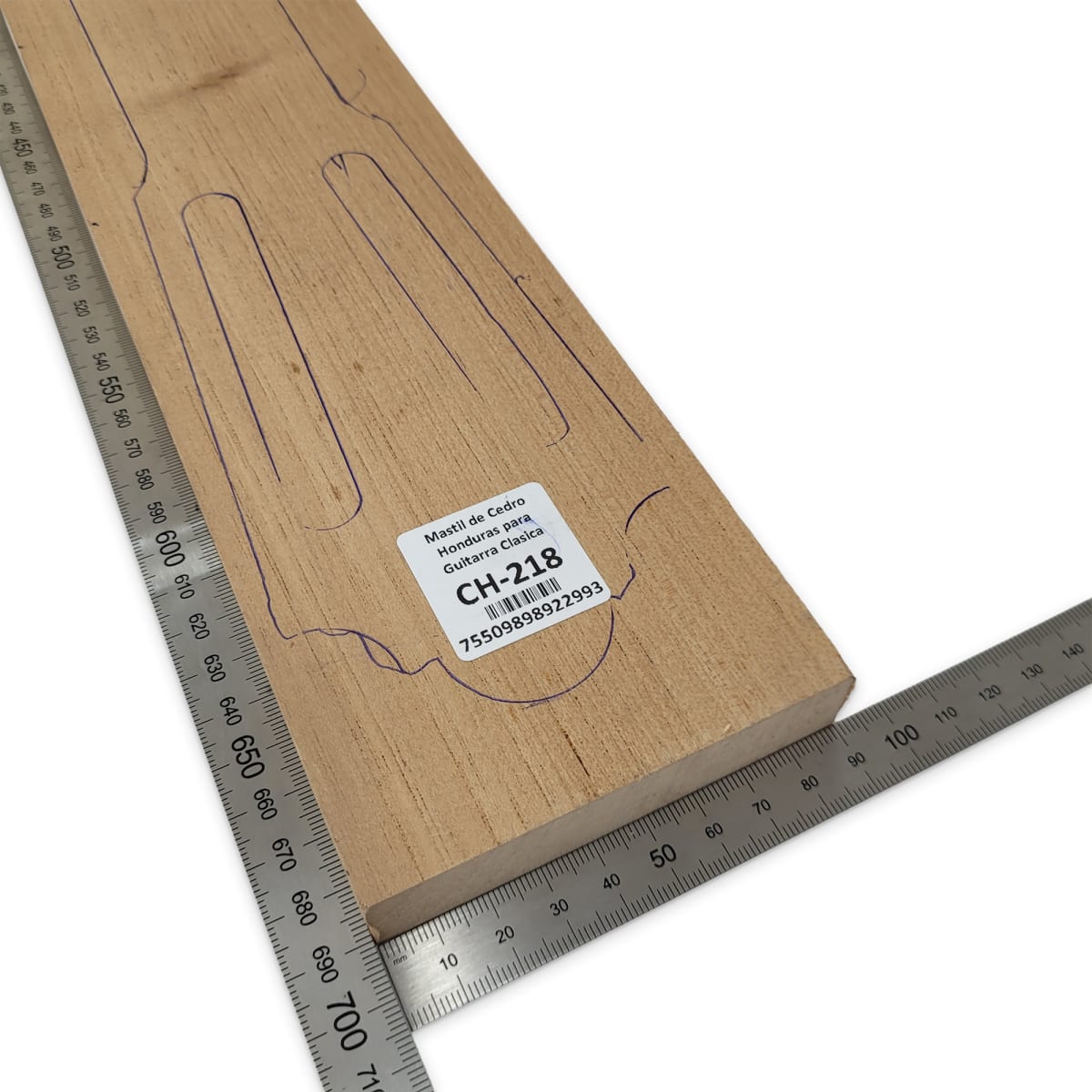 Mastil para Guitarra CH-218 de Cedro Honduras Economico con detalles3