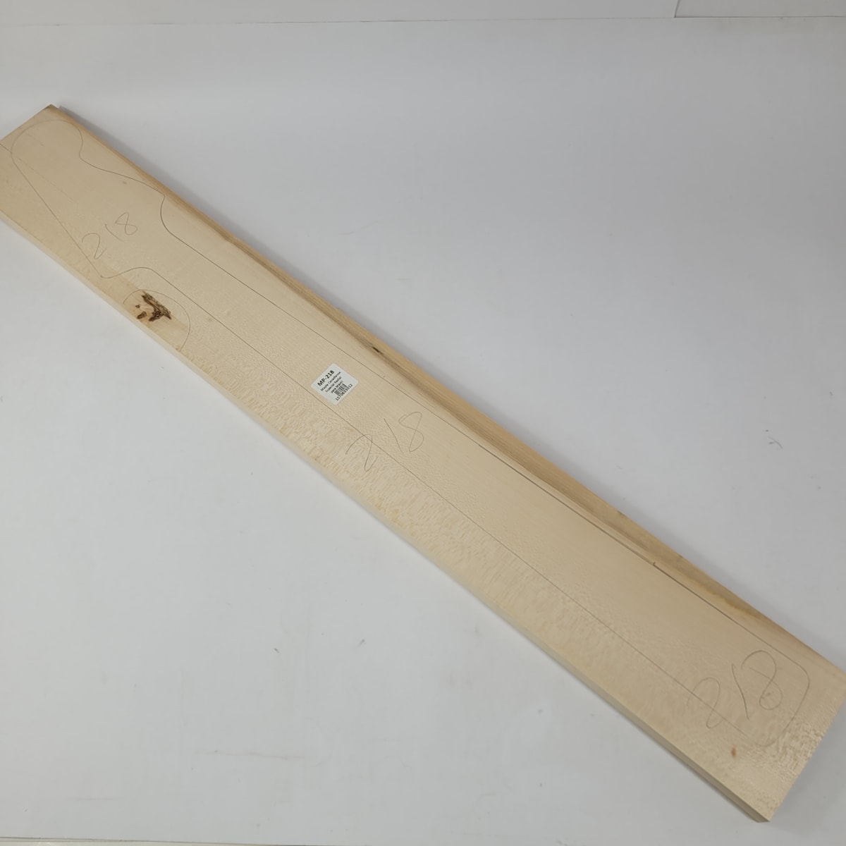 Pieza Unica MP-218 de Maple Arce Canadiense Especial Radial para Mastil de Bajo 0