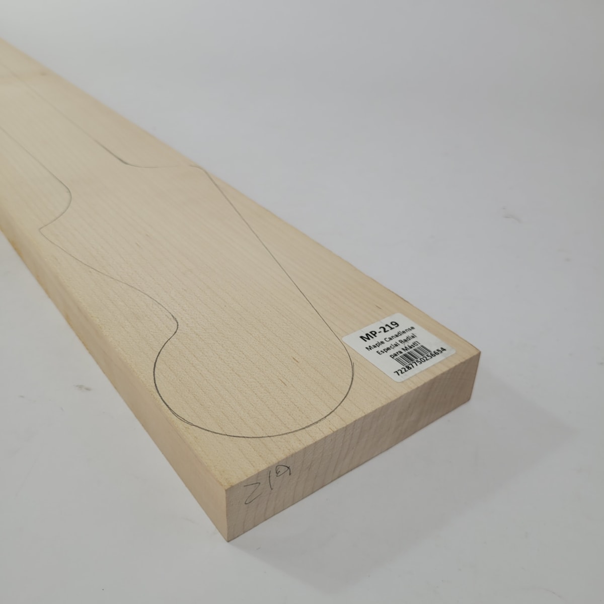 Pieza Unica MP-219 de Curly Maple Rizado Especial Calidad AAA para Mastil de Bajo5