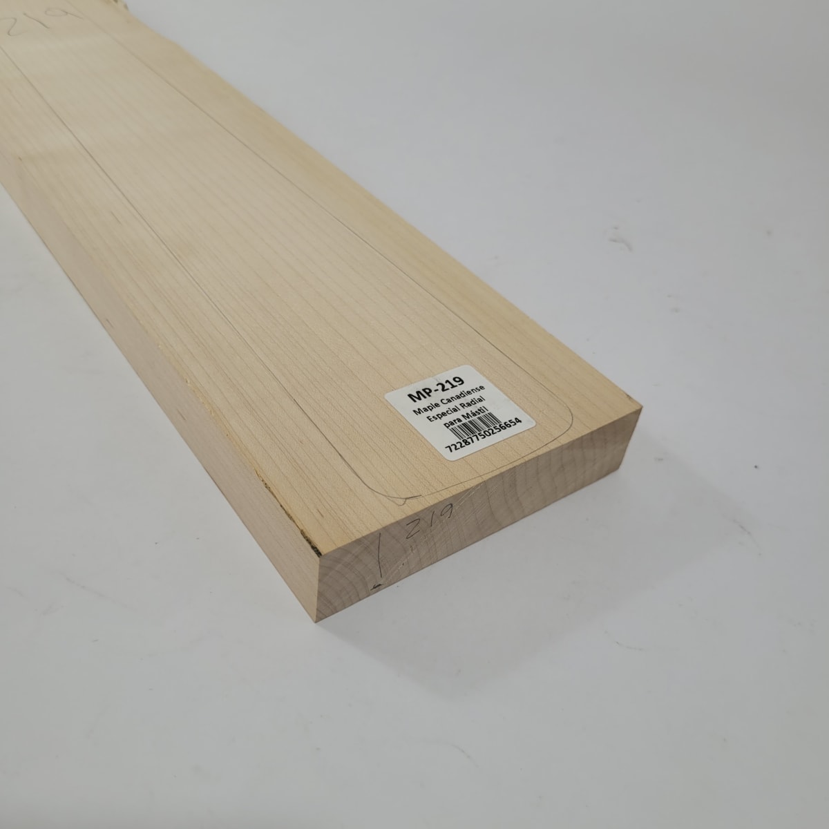 Pieza Unica MP-219 de Curly Maple Rizado Especial Calidad AAA para Mastil de Bajo6