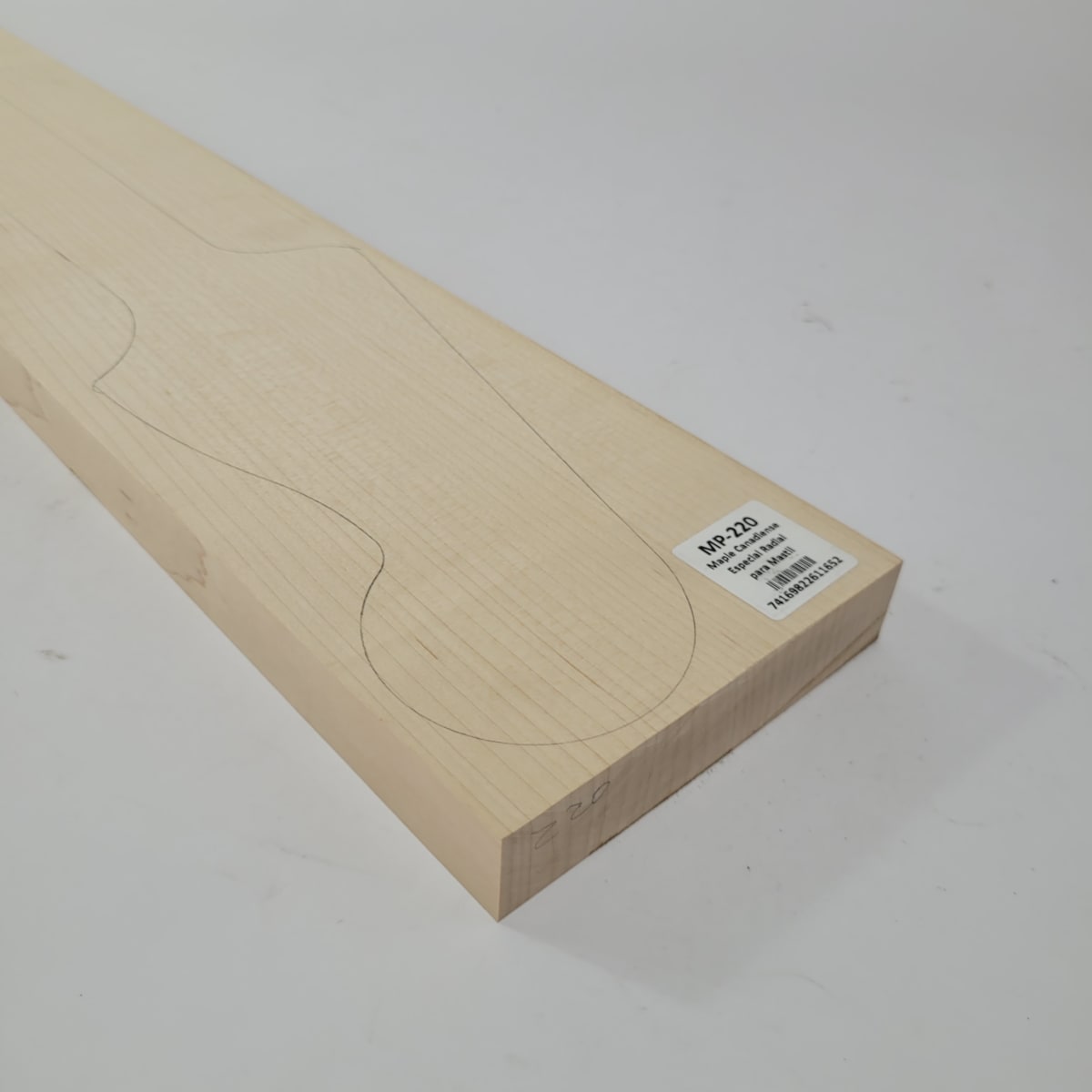 Pieza Unica MP-220 de Curly Maple Rizado Especial Calidad AAA para Mastil de Bajo4