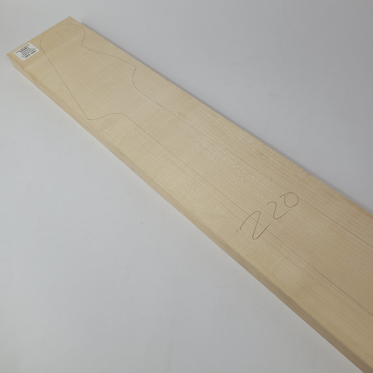 Pieza Unica MP-220 de Curly Maple Rizado Especial Calidad AAA para Mastil de Bajo6