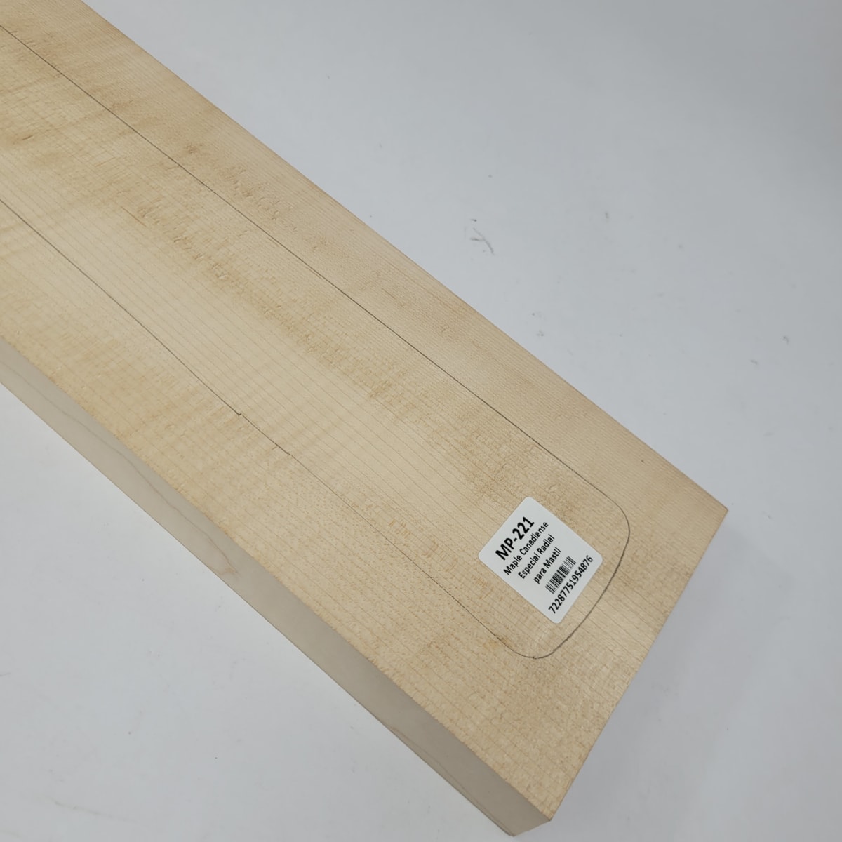 Pieza Unica MP-221 de Maple Arce Canadiense Especial Radial para Mastil de Bajo14