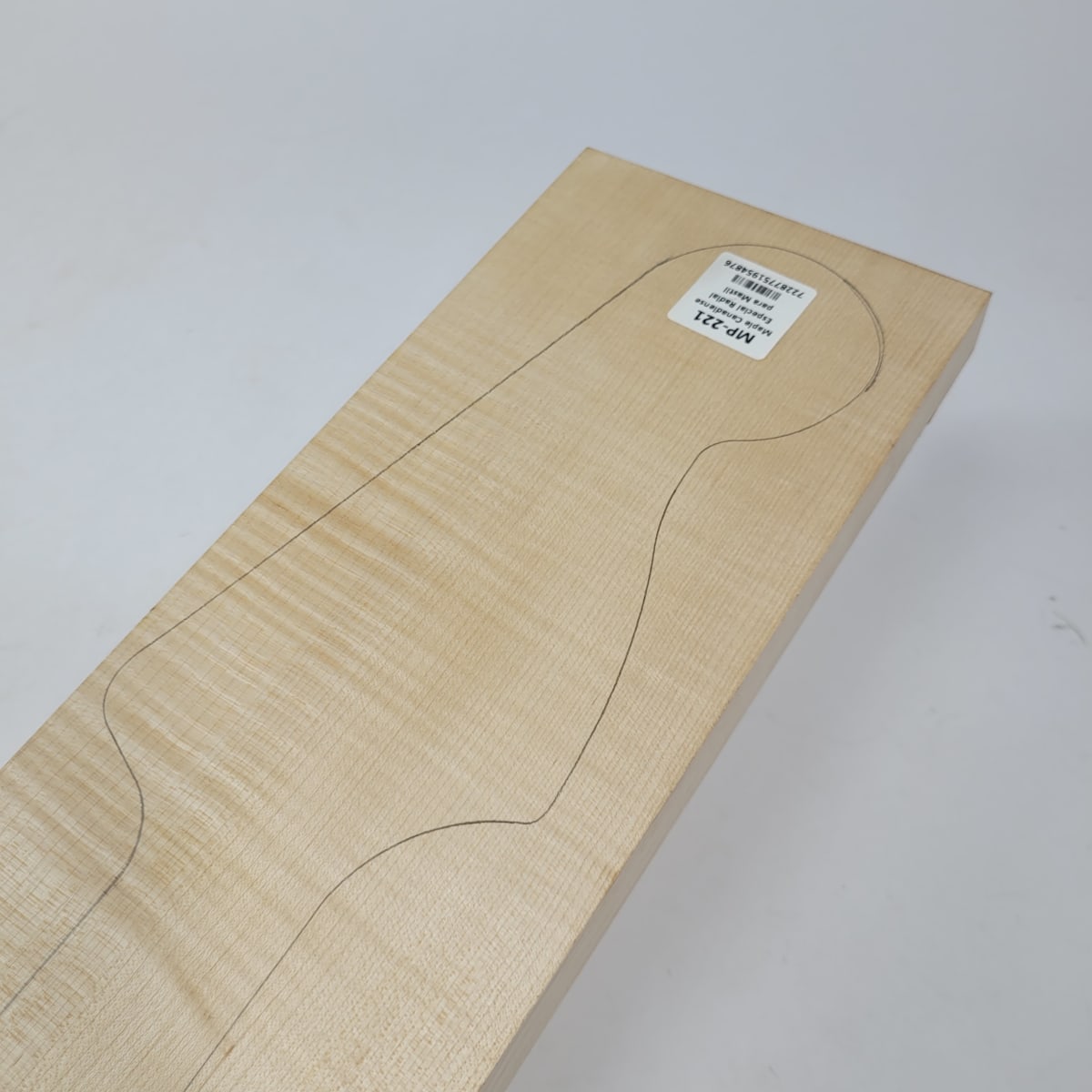 Pieza Unica MP-221 de Maple Arce Canadiense Especial Radial para Mastil de Bajo5