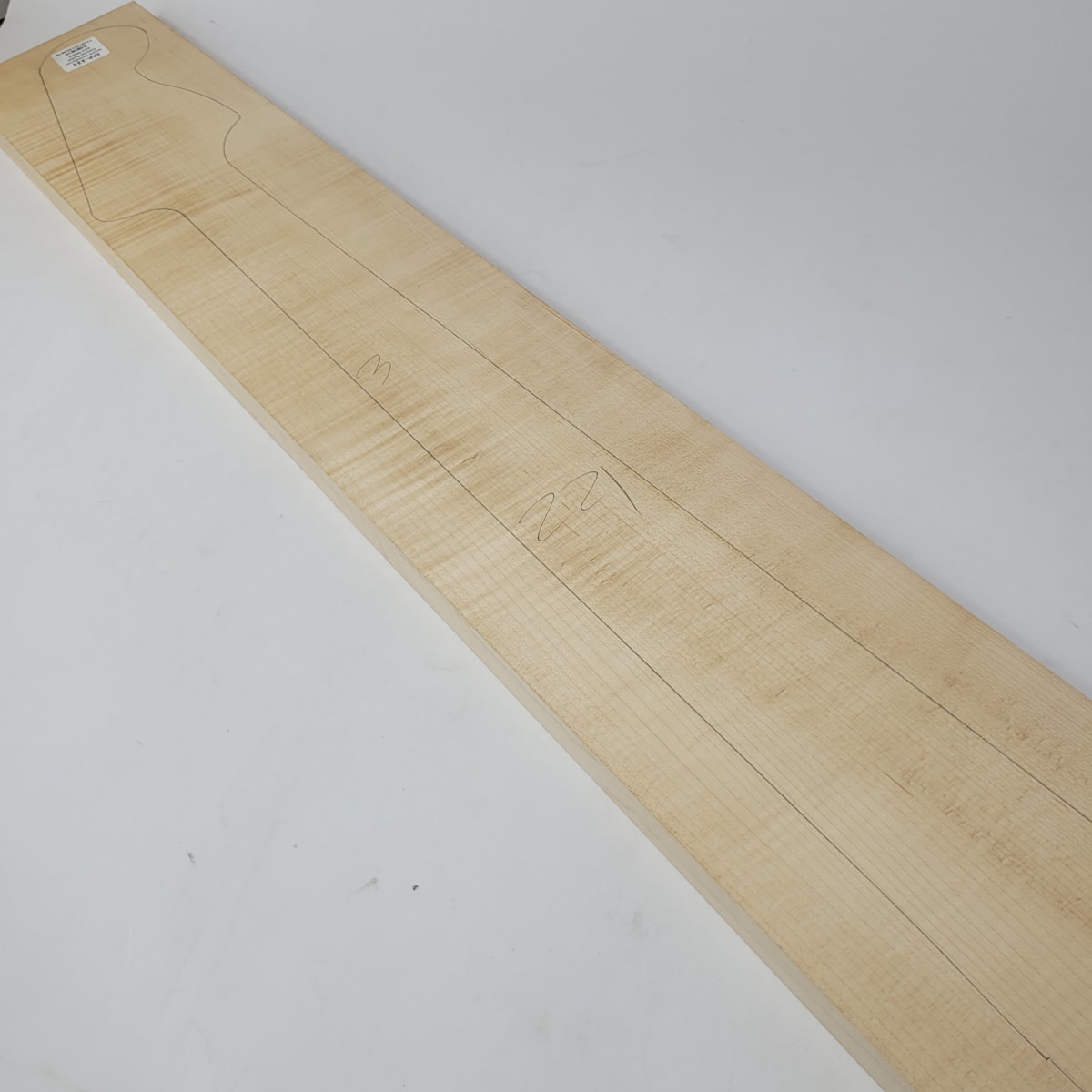 Pieza Unica MP-221 de Maple Arce Canadiense Especial Radial para Mastil de Bajo9