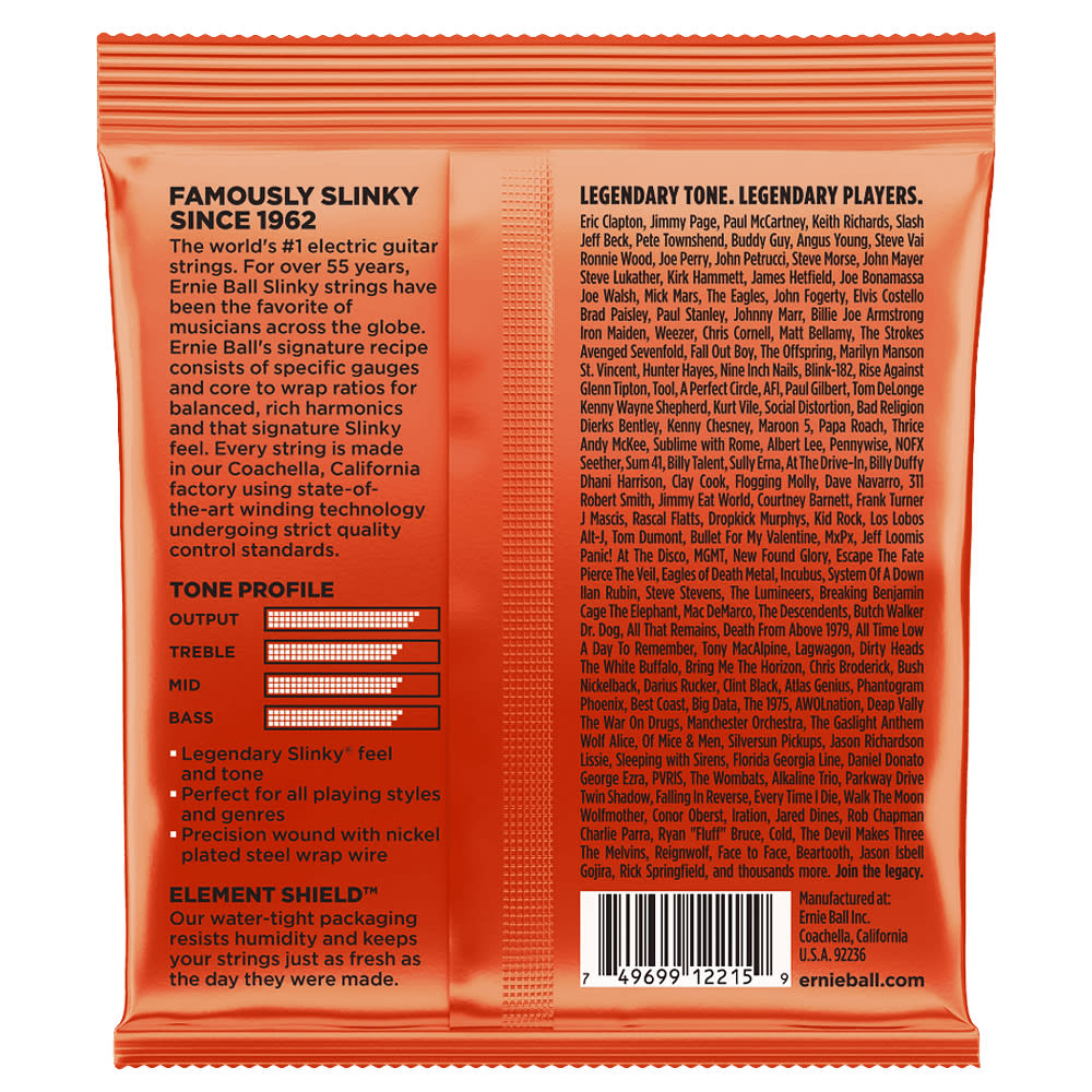 Cuerdas Mod: 2215 para Guitarra Electrica. 6-String. Skinny Top Heavy Bottom .010 - .0522