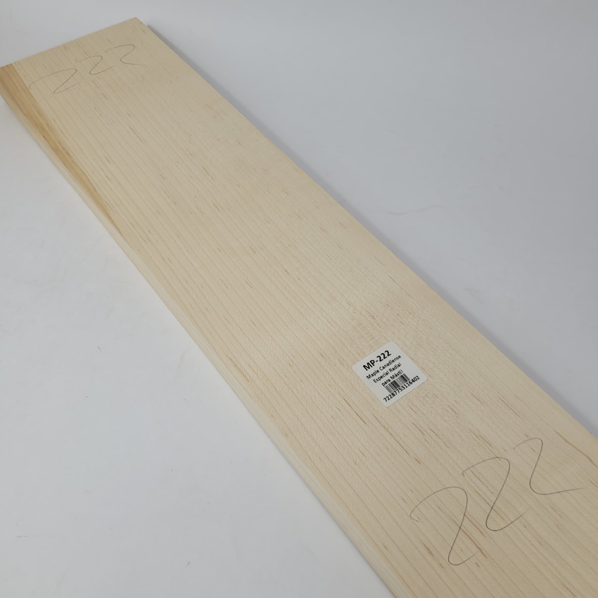 Pieza Unica MP-222 de Maple Arce Canadiense Especial Radial para Mastil de Bajo12