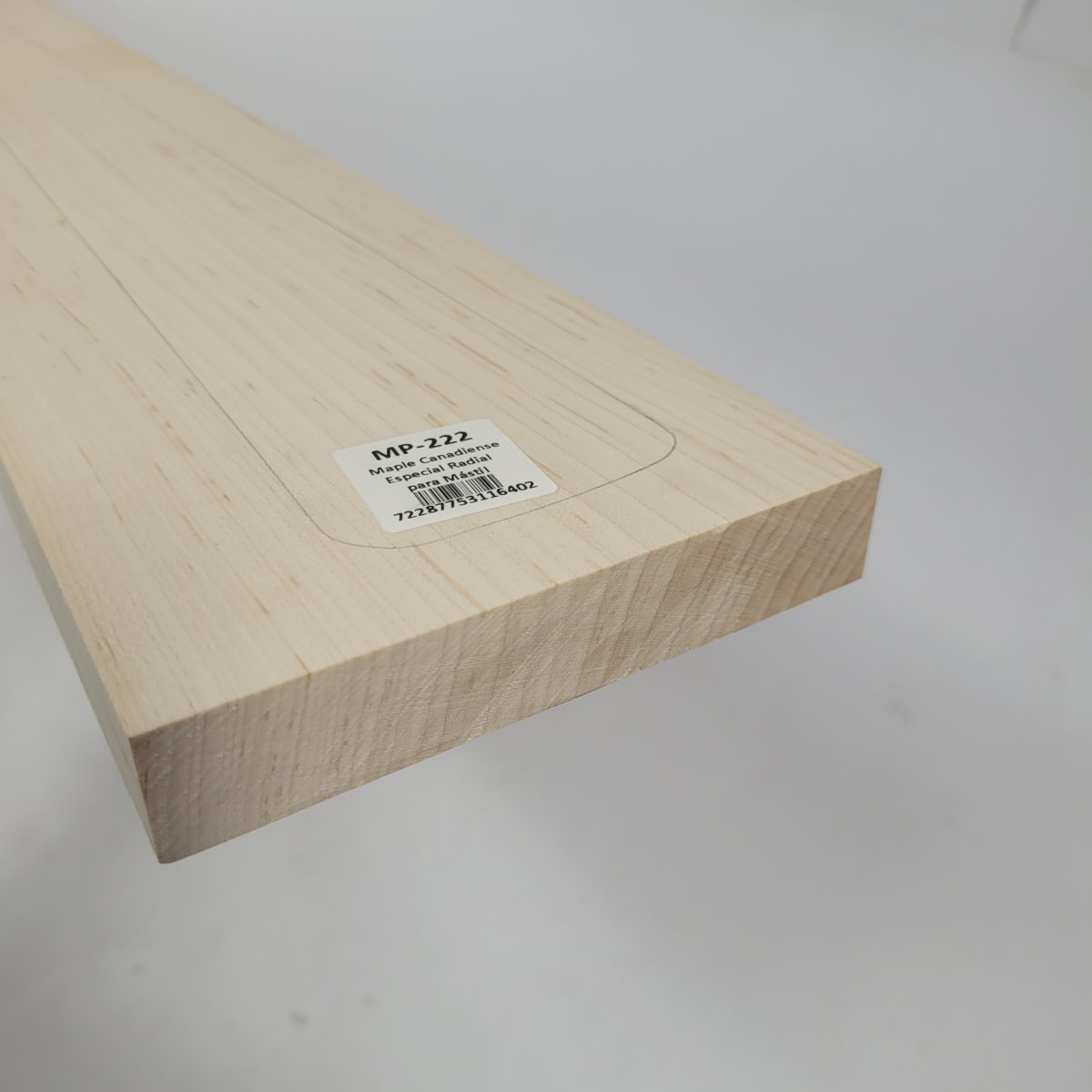 Pieza Unica MP-222 de Maple Arce Canadiense Especial Radial para Mastil de Bajo7