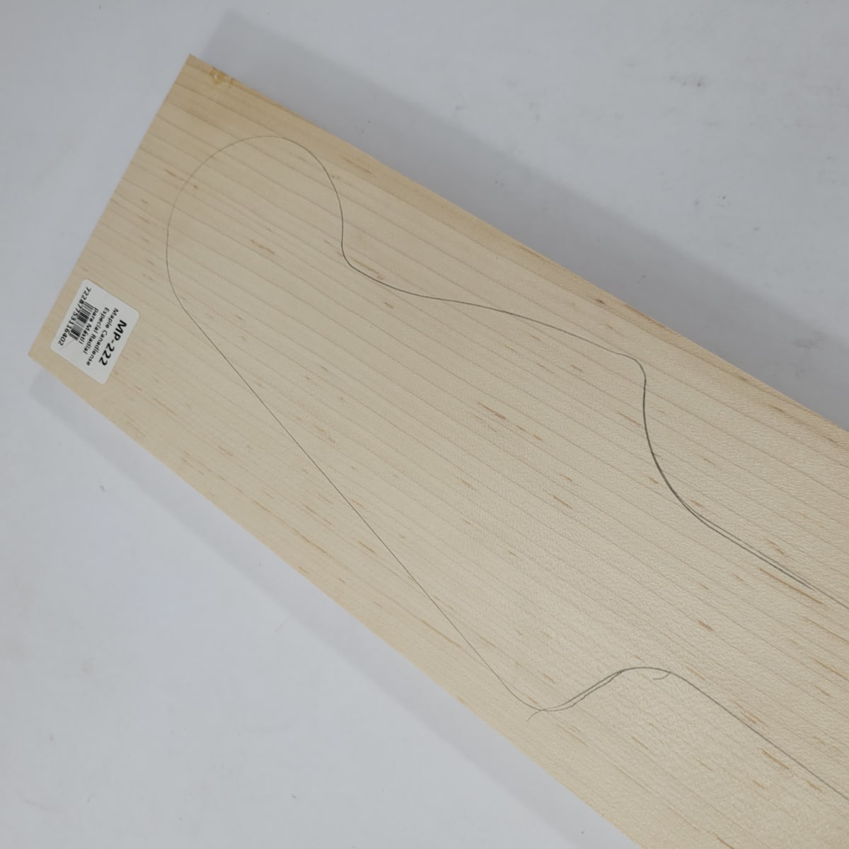 Pieza Unica MP-222 de Maple Arce Canadiense Especial Radial para Mastil de Bajo4