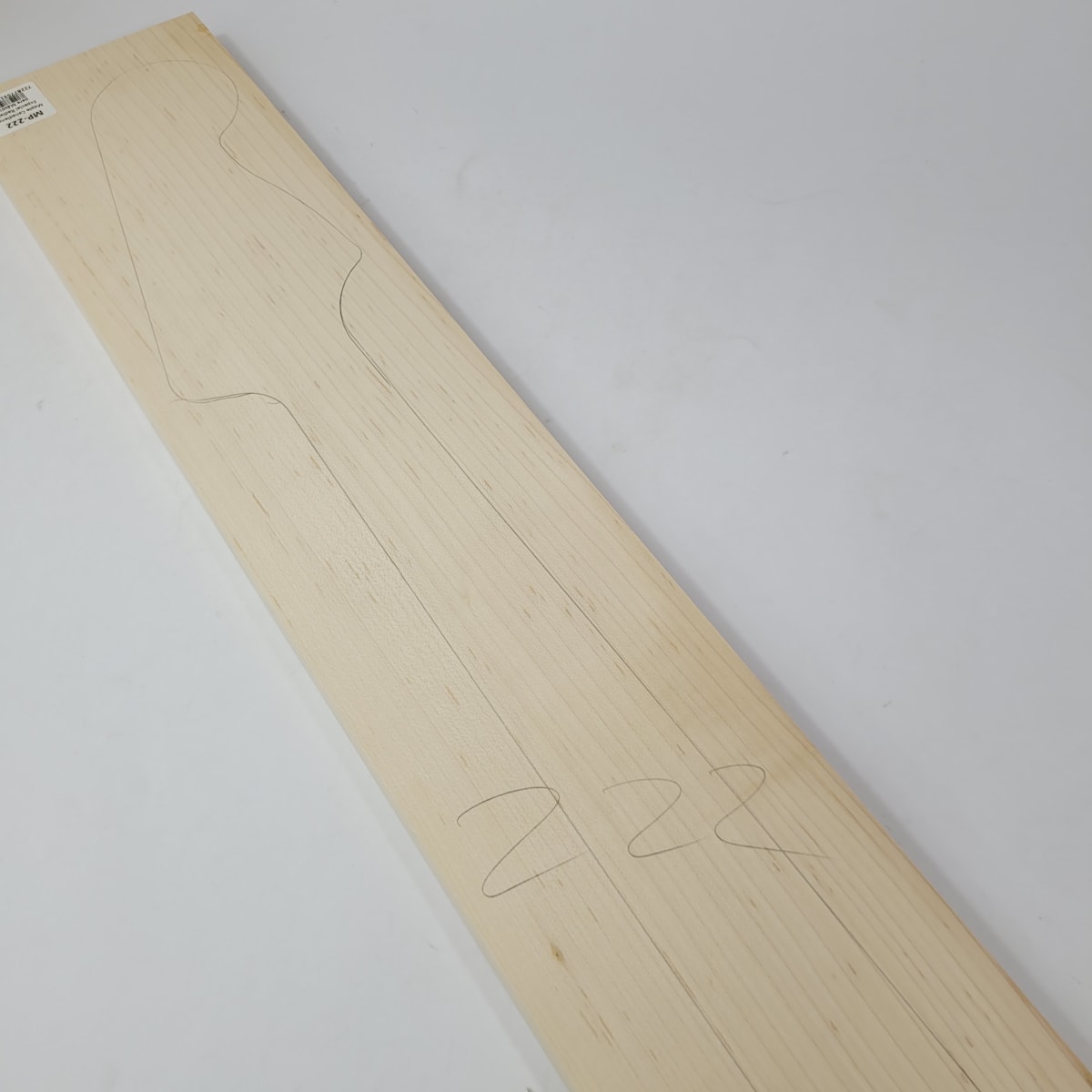 Pieza Unica MP-222 de Maple Arce Canadiense Especial Radial para Mastil de Bajo9