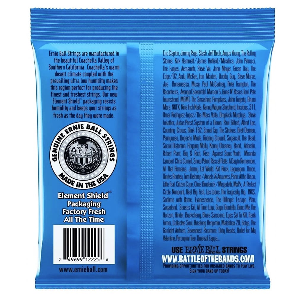 Cuerdas para Guitarra Electrica. 6-String. Extra Slinky .008 - .0382