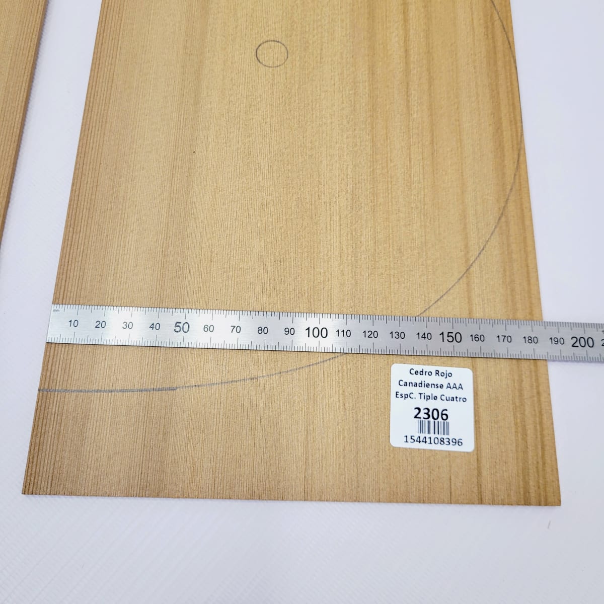 Madera para Tapa Armónica REF: 2306 para Tiple de Cedro Rojo Canadiense Calidad AAA3
