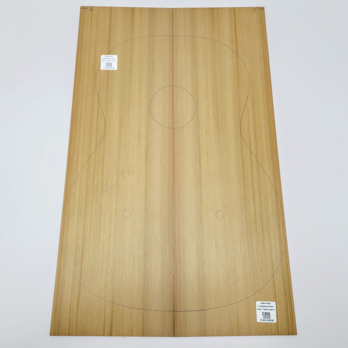 Madera para Tapa Armónica REF: 2306 para Tiple de Cedro Rojo Canadiense Calidad AAA 0